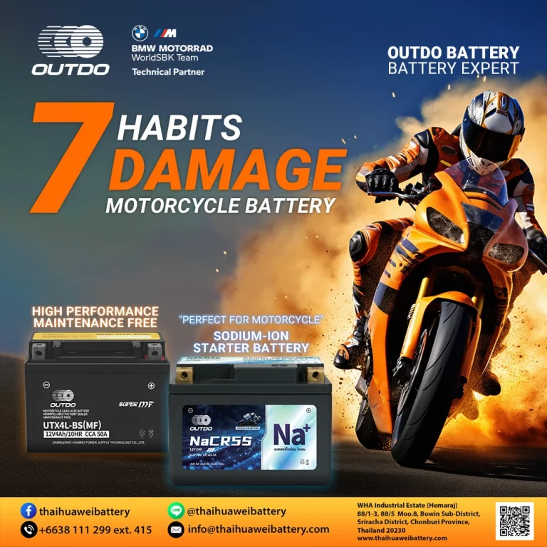 7 habits that damage motorcycle battery and reduce battery life