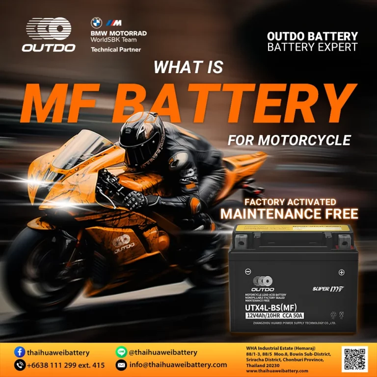 what is MF battery with Outdo maintenance free factory activated battery.